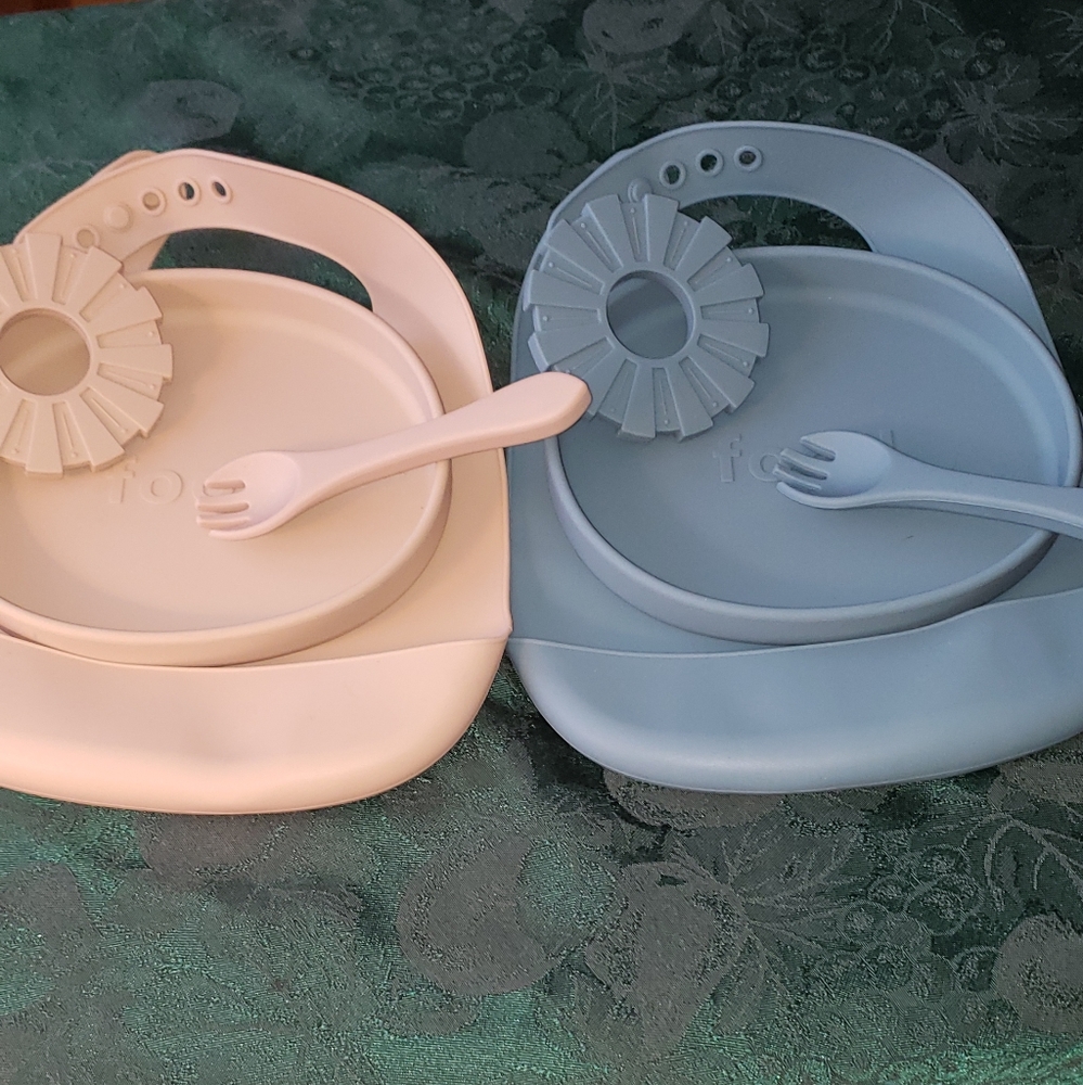 ⏩Silicone baby dinner | Set Of Two